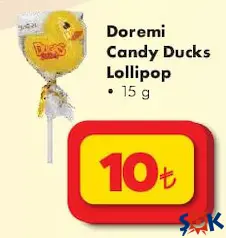 DOREMİ CANDY DUCKS LOLLİPOP ŞEKER 15 G